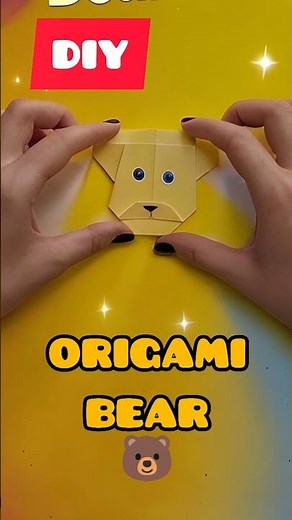 I Made A Bear Out Of Paper 🐻