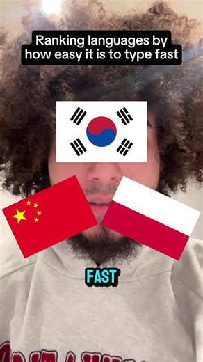 Ranking Languages by Typing Speed: From Chinese to Korean
