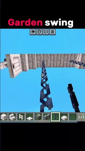 Garden swing in minecraft #minecraft #minecraftshorts