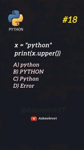 Python Quiz Challenge Day 18 | Can You Solve This? 🤯 | #shorts #python