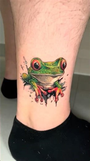 🐸🐢 Couples Tattoo | Colour Frog & Turtle Design