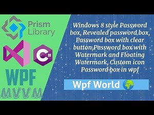 Password Box in mahapps metro design UI, windows 8 style Password box, Revealed password box