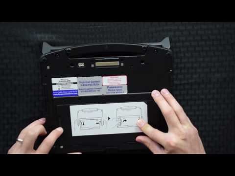 CF-20 Toughbook Extra Battery and SIM Card Install