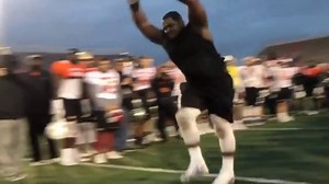 19K views · 137 reactions | Western Illinois defensive lineman Khalen Saunders nailed a perfect backflip after Senior Bowl practice Tuesday. | The Olympian | Facebook