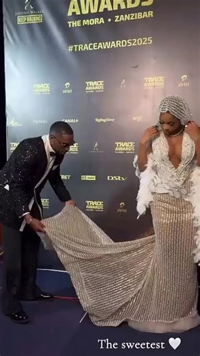 Priscilla Ojo and her husband Juma Jux at the Trace Awards which held in Zanzibar, last night 😍 | Traditional Wedding NG