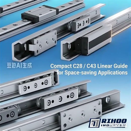 Compact C28 / C43 Linear Guide for Space-Saving Applications