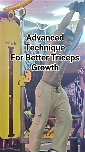Rope Triceps Overhead Extension| Advanced Technique| Triceps workout| Best exercises for triceps