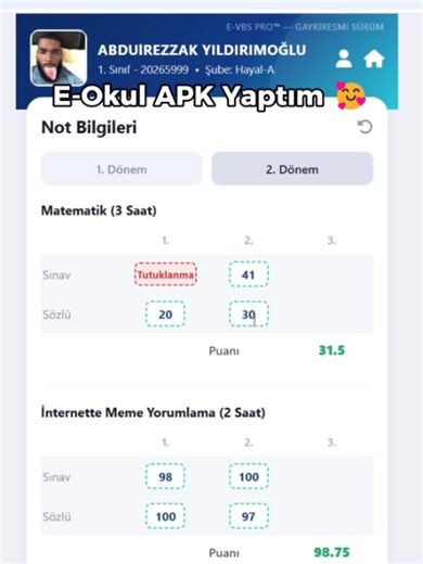 E-Okul Apk Yaptım 🥰 Okul açılmadan önce hazırlıklarımızı yaptık #eokul #EOkul #APK #eokulapk #yazılım #mizah #parodi #okul #funnydeveloper #webdeveloper #uygulama #eğlence #tiktok #keşfet