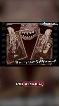Find The 5 Differences In The TrollFace Quest Images #trollface