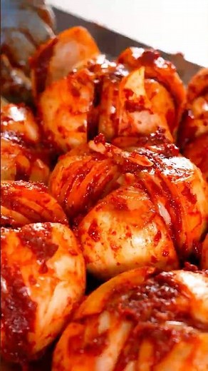 A super easy recipe for onion kimchi that will steal your rice!