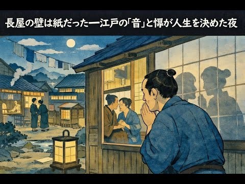 長屋の壁は紙だった――江戸の「音」と噂が人生を決めた夜