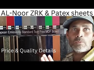 AL-Noor Lasani and ZRK mdf Sheets | Patex | Elegance | Kashmir board | Shohn Plywood Manzoor Colony