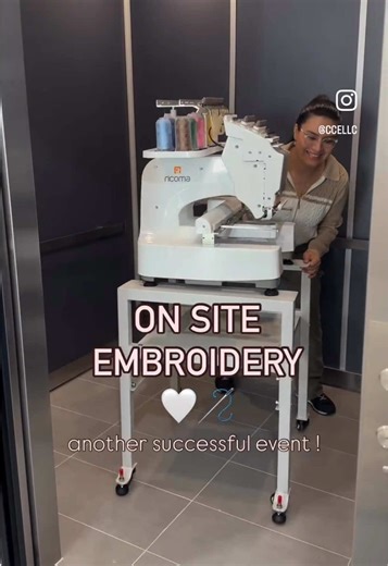 On-Site Embroidery Event with My 10-Needle Machine