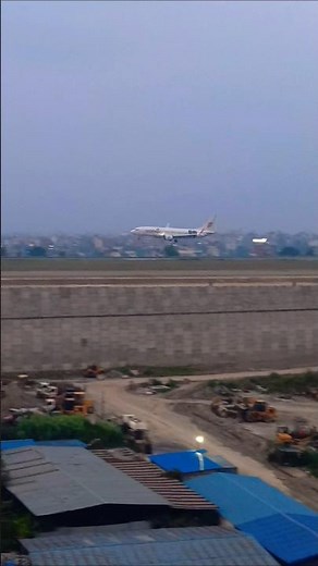 🇳🇵 Tribhuvan International Airport Kathmandu Batik Air landing | #aviation #nepal #batikair
