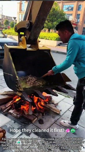 Cook in a Tractor Bucket: Extreme Country Cooking! 🚜🍳