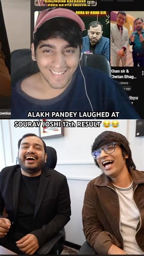 Alakh pandey & Sourav joshi funny meetup 😂 #souravjoshivlogs #alakhpandey #physicswallah