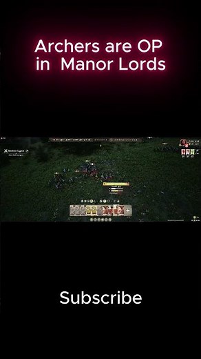 Manor Lords Perfect Archer Defense Destroys Everything #gaming #ManorLords