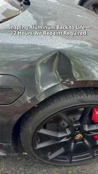 12 Hours Of Aluminum Sculpting — No Repainting Required. #Pdr #paintlessdentrepair #porsche