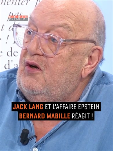 Bernard Mabille sur la controverse Jack Lang et Epstein