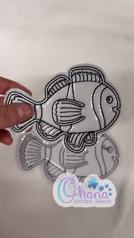 Clown Fish Flat Color Doll in the Hoop Embroidery Machine Design - Etsy