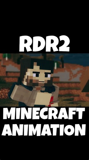 RDR2 x MC Animation WIP Test Footage! #shorts #minecraft #rdr2