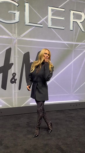 Pamela Anderson at Mugler x H&M Collaboration Event