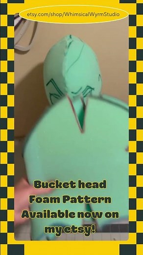 Fursuit bucket head pattern