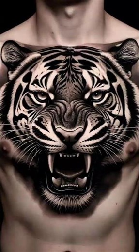 😱 She Tattooed A Roaring Tiger On His Chest — ABSOLUTELY INSANE!