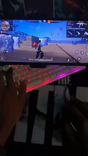 hand cam ❌ keyboard and mouse setup ✅⌨️🖱️📱 #freefire #gaming