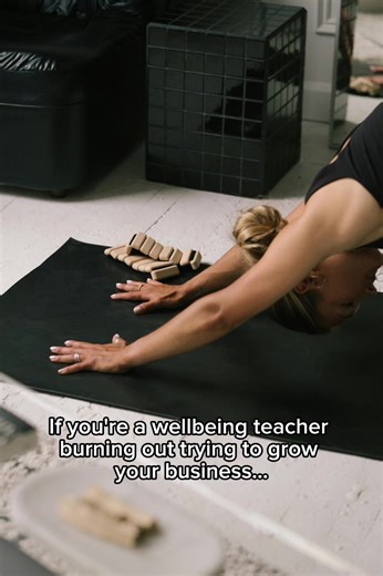 🔥If you're a wellbeing teacher burning out trying to grow your business… 🧘‍♀️Your training probably taught you how to teach: Anatomy Sequencing Breathwork Philosophy 💻But it didn’t teach you this… Marketing Finding clients Pricing Social media Building a business 😔So most teachers try to figure it all out alone, just like i did. ✨Now I help wellbeing teachers build sustainable businesses with D4U class plans and a Digital Wellbeing Programme that gives you all the tools and tips to ✨GROW✨BUI