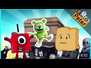 Mr Peter NumberBlocks and BFDI House mix coffin dance mashup