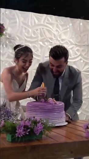 Groom humiliates Bride slamming her head into cake