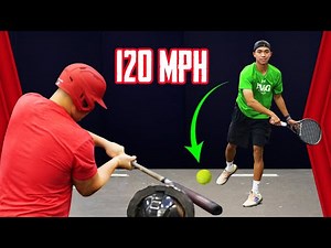 Pro Baseball Players Vs 120MPH Tennis Ball