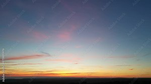 Most Beautiful Sunset view from British Tourist Attraction of United Kingdom at Beachy Head headland in East Sussex, England. May 10th, 2024