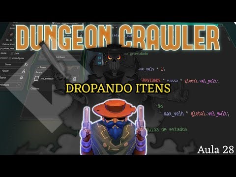 Tutorial Dungeon Crawler #28 - Criando os drops dos inimigos - GameMaker