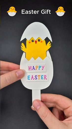 Cute Gift Idea 🐣 Easter Egg with KAWAII Chick | Easy Easter Card | DIY Paper Craft