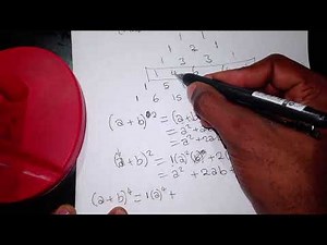 How to 'draw' and apply the Pascal's Triangle in Binomial Expansion