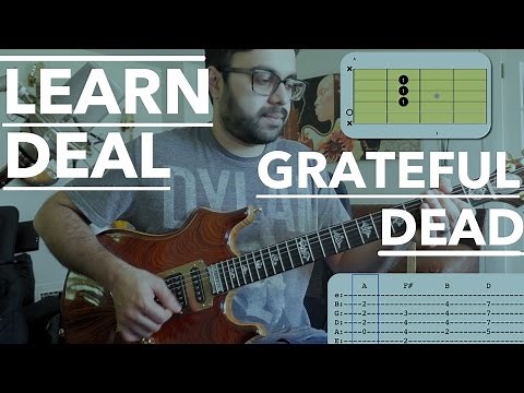 Deal Grateful Dead Guitar Lesson ► Beginner Jerry Garcia Style Tutorial with Tab and Chords