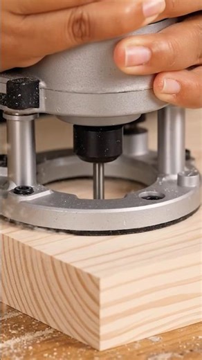 Mini Wood Router Cutting Wood Perfectly | Satisfying Mini Tools ASMR #minitools #shorts