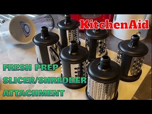 KITCHENAID FRESH PREP SLICER/SHREDDER ATTACHMENT | UNBOXING with hubby