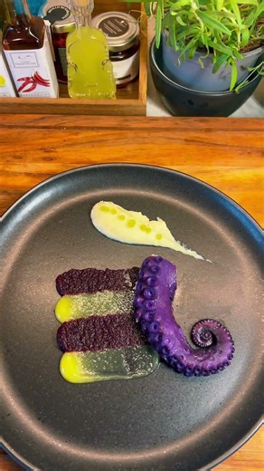 Easy plating 🐙#cooking #food #recipe