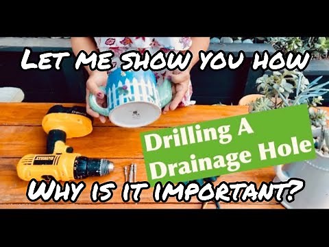 How To Drill A Drainage Hole In Your Ceramic Pot
