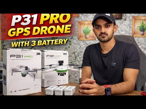 P31 Pro GPS Drone Full Flight Test 🚀 Touch Display Remote + 3 Battery