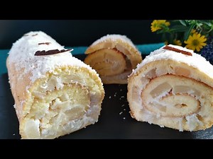 The fastest roll recipe with coconut! Cake in 5 minutes! The best I've ever eaten!