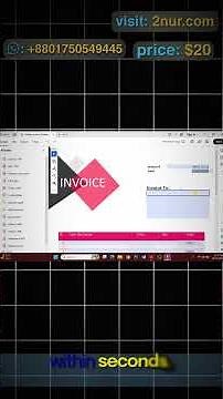 Professional Fillable Invoice Template Design 9 with Auto Calculation