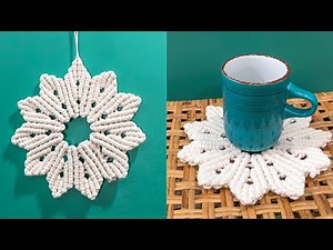 DIY Macrame Flower Coaster