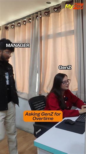 Overtime ❌ Increment ✅ GenZ priorities sorted 😎🤣 Tag your GenZ friends who will definitely do this 😂 #MyPay #officereels #fyp #foryou