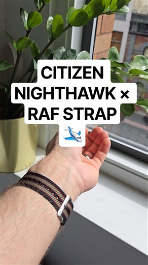 Been enjoying the Citizen Promaster Nighthawk on this RAF strap. Seemed fitting for a pilot watch.