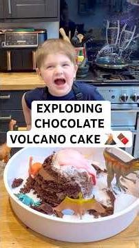 Chef Teddy Makes an EXPLODING Chocolate Volcano Cake! 🌋🍫😳
