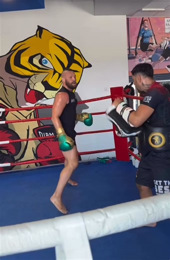 HOME OF FIGHT on Instagram: "🤔 Conor McGregor looks the slowest he’s ever looked in a training video. 🇺🇸 Getting back into fighting shape for the White House card? 🎥 @TheNotoriousMMA"